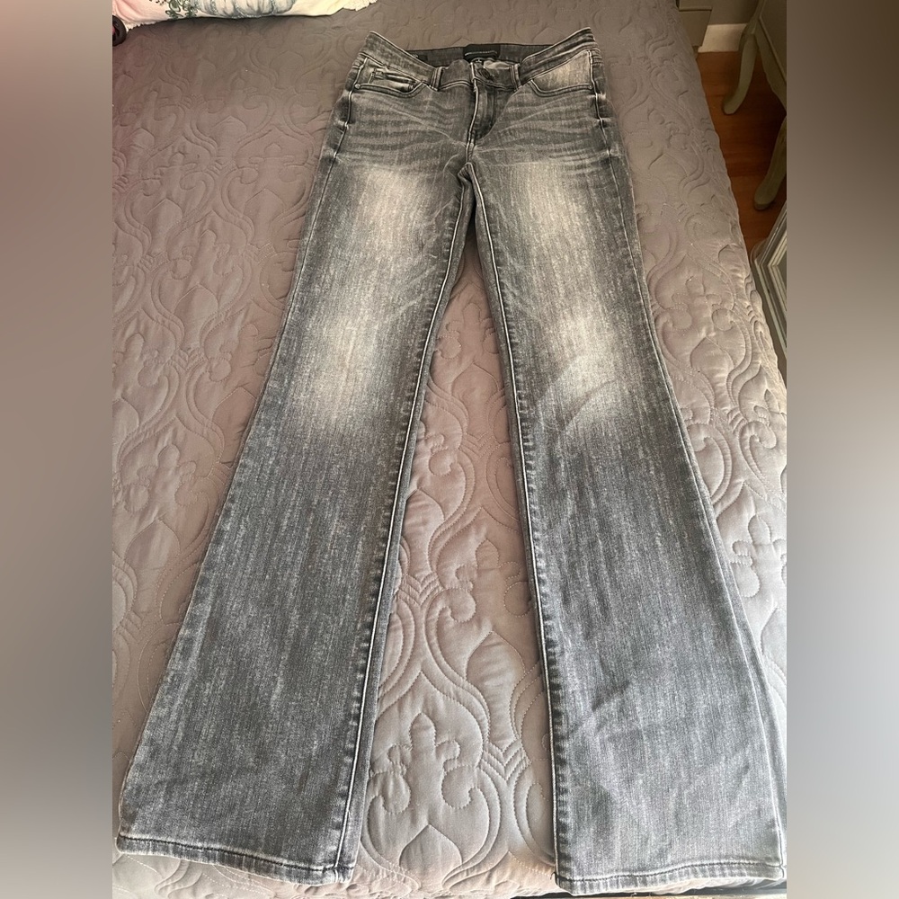 White House Black Market Gray Bootcut Jeans